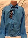 Детская рубашка (2-7 лет), Sinyor Besni, однотонная, карман обманка, кнопки, рукав трансформер